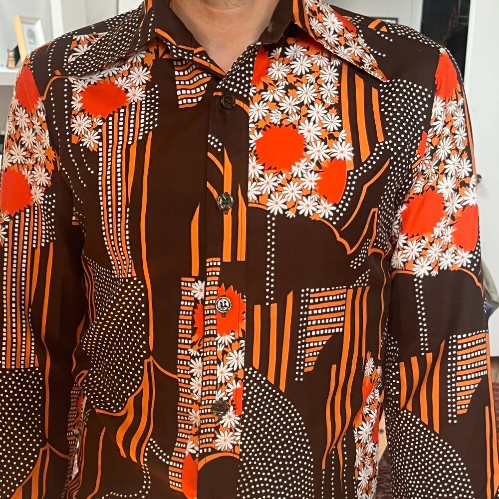 Vintage patterned dress shirt